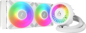 ARCTIC Liquid Freezer III 240 A-RGB - Water Cooling PC, All-in-One CPU AIO Water Cooler, efficient PWM-Controlled Pump, Fan: 200-1800 RPM, LGA1851 and LGA1700 Contact Frame