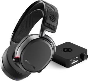 SteelSeries Arctis Pro Wireless Gaming Headset - High Fidelity 2.4 GHz Wireless - Mixable Bluetooth - Non-Stop Dual Battery - OLED Base Station - AI Noise Canceling Mic - PC, PS5, PS4, Mobile - Black