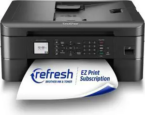 Brother MFC-J1010DW Wireless Color Inkjet All-in-One Printer with Mobile Device and Duplex Printing, Refresh Subscription and Amazon Dash Replenishment Ready