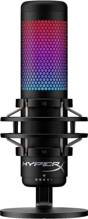 HyperX QuadCast S RGB USB Condenser Microphone with Shock Mount for Gaming Streaming Podcasts