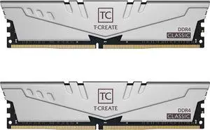 TEAMGROUP T-Create Classic 10L DDR4 32GB Kit (2 x 16GB) 3200MHz (PC4 25600) CL22 Desktop Memory Module Ram - TTCCD432G3200HC22DC01
