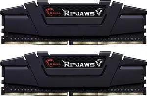 Ripjaws V Series (In-tel XMP) DDR4 RAM 32GB (2x16GB) 3200MT/s CL16-18-18-38 1.35V Desktop Computer Memory UDIMM - Black (F4-3200C16D-32GVK)