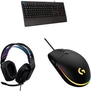 G 213 Prodigy Gaming Keyboard + G203 Wired Gaming Mouse + G335 Wired Gaming Headset Bundle - Black