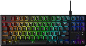 HyperX Alloy Origins Core - Tenkeyless Mechanical Gaming Keyboard, Software Controlled Light & Macro Customization, Compact Form Factor, RGB LED Backlit, Clicky HyperX Blue Switch,Black