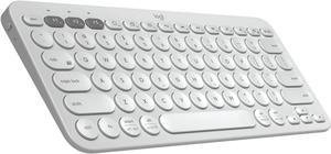 K380 Pebble Wireless Multi-Device Keyboard for Apple iOS, Apple TV android or Chrome, Bluetooth, Compact Space-Saving Design, PC/Mac/Laptop/Smartphone/Tablet - Off White