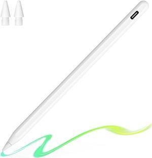 Stylus Pen for Apple iPad 9876th with Tilt ActivePensPalm Rejection Magnetic Charging for iPad Pro 11129  iPad Air 543th Gen iPad Mini 65th Gen For iPad Pencil 2nd Gen with 2 NibsWhite