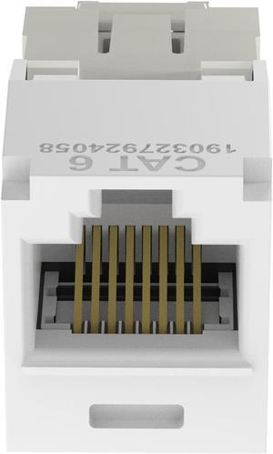 Panduit CJ688TGWH Mini-Com TX6 Plus Giga-Channel Cat6 Jack, White, Box of 50