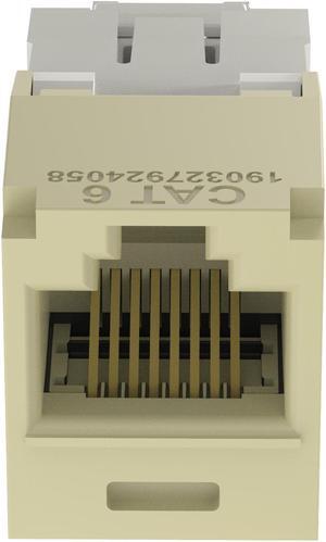 Panduit CJ688TGEI Mini-Com TX6 Plus Giga-Channel Cat6 Jack, Ivory, Box of 50