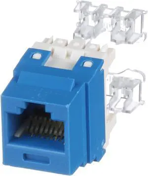 Panduit NK688MBU NetKey Cat6 Keystone Jack Module, Blue, Box of 50