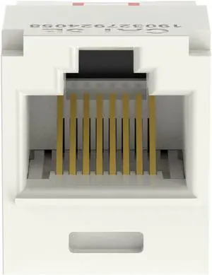 Panduit CJ5E88TGIW Mini-Com Cat5e TX-5e Modular Jack, Off-White, Box of 50