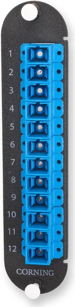 Corning CCH-CP12-3C LANscape CCH Patch Panel with 12 SC Simplex OS2 Singlemode Adapters