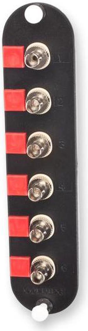 Corning CCH-CP06-25T Closet Connector Housing Panel with 6 ST Simplex OM1 Multimode 62.5um Adapters