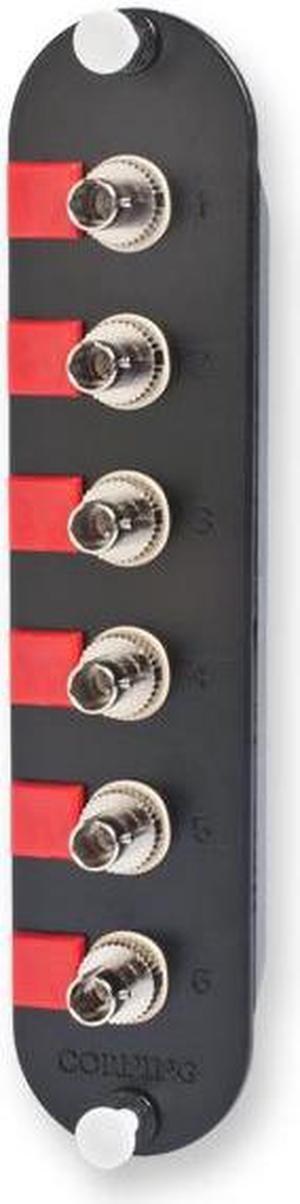 Corning CCH-CP06-15 Closet Connector Housing Panel with 6 ST Simplex OM1 Multimode 62.5um Adapters