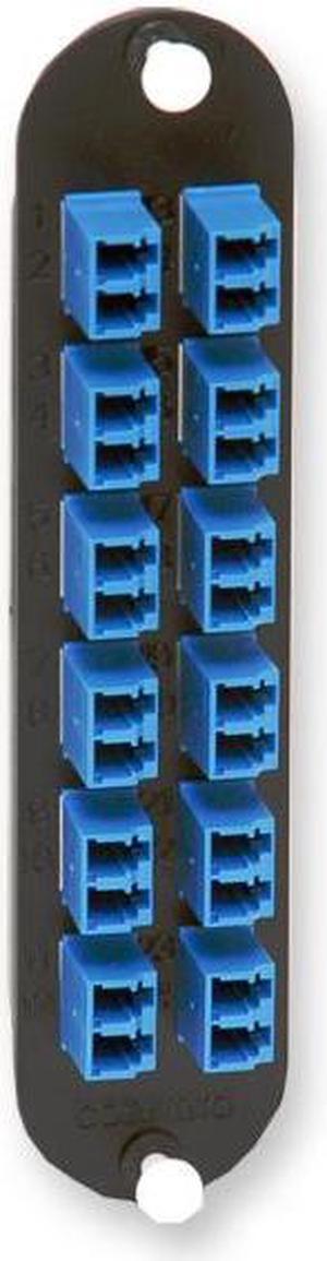 Corning CCH-CP24-A9 LANscape CCH Patch Panel with 12 LC Duplex OS2 SM Singlemode Adapters
