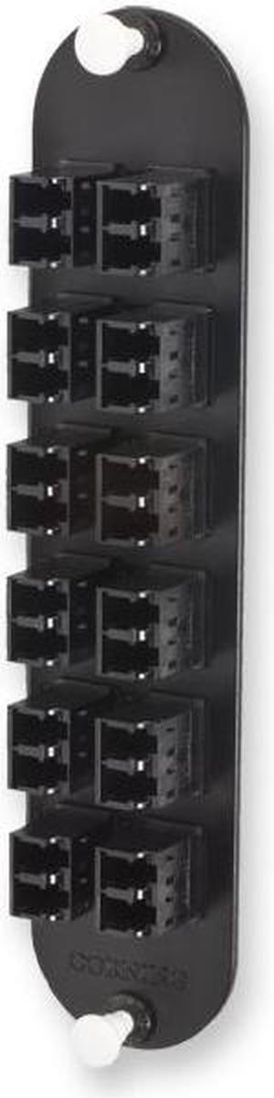 Corning CCH-CP24-D3 Closet Connector Housing Panel with 12 LC Duplex OM2 Multimode 50um Adapters