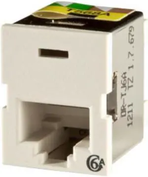 Legrand Ortronics TJ6A Clarity TracJack Cat6a Jack Module, Fog White