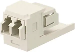 Panduit CMDSCIW Mini-Com SC Duplex Fiber Optic Coupler Module / Adapter, Off-White