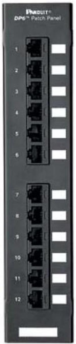 Panduit DP125E88TGY DP5E 12-Port Category 5e Cat5e Punchdown Patch Panel