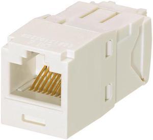 Panduit CJ688TGIW Mini-Com TX6 Plus Giga-Channel Cat6 Jack, Off-White, Box of 50