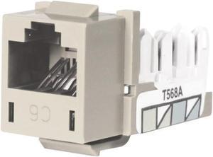 Hubbell HXJ6OW25 XCelerator NEXTSPEED Cat6 Keystone Jack, 25-Pack, Office White