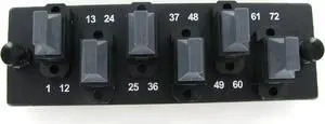 Panduit FAPH6W12BLMTP 72-Fiber Opticom Horizontal Fiber Optic Adapter Panel, MTP/MPO