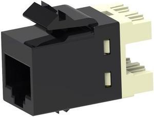 Commscope USL10G-BLK Uniprise SL-Series RJ45 Cat6a Jack, Black, 760241138