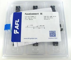 AFL FUSE-SC9M50L-6 FuseConnect SC OM3 Fiber Optic Connectors, MM 50um 6-Pack