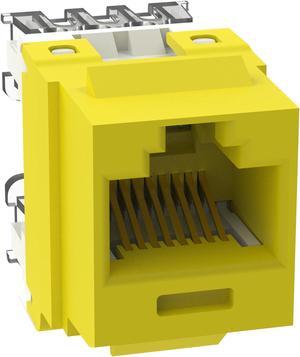 Panduit NK688MYL NetKey Cat6 Punchdown Keystone Jack Module, Yellow