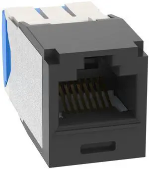 Panduit CJ6X88TGBL Mini-Com TX6 10 Gig Cat6a Jack Module, Black, Box of 50 Panduit CJ6X88TGBL Mini-Com TX6 10 Gig Cat6a Jack Module, Black, Box of 50