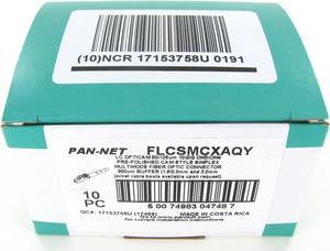 Panduit FLCSMCXAQY Opticam LC Simplex Fiber Optic Connector, OM3/OM4/OM5, Multimode 50um, Box of 10