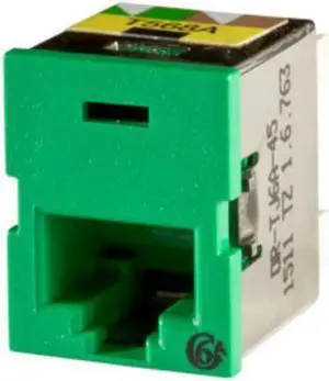 Ortronics OR-TJ6A-45 Clarity TracJack Cat6a Jack, Dark Green