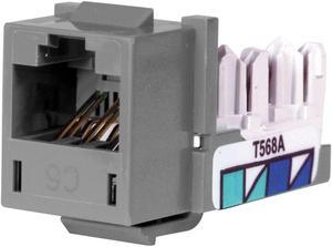 Hubbell HXJ6GY25 NextSpeed XCelerator Universal Wired Cat6 Jack, 25 Pack