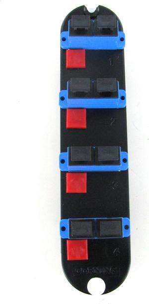 Corning CCH-CP08-59 Fiber Adapter Panel, 4 SC Duplex Singlemode OS2 SM