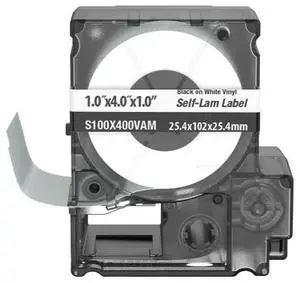 Panduit S100X400VAM MP Label Cassette, Self Laminating Labels, Vinyl
