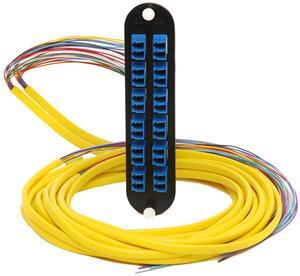 Corning CCH-CP24-A9-P03RH Pigtailed Fiber Adapter Panel with 12 LC Duplex OS2 SM Singlemode Adapters