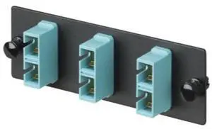Panduit FAP3WAQDSC Fiber Optic Adapter Panel w/3 SC Duplex OM3/OM4 Multimode 50um Adapters