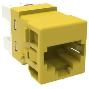 Commscope UNJ600-YL Uniprise Cat6 M-Series RJ45 Unshielded Modular Jack, Yellow