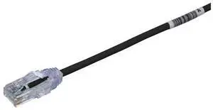 Panduit UTP28X3BL Cat6a 28awg UTP Copper Network Patch Cable/Cord, 3 Ft Black