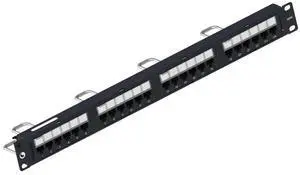 Commscope UNP-6-DM-1U-24 Uniprise Unshielded Cat6 Patch Panel 1U 24-Port, Part # 760180042