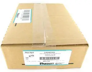 Panduit CJ6X88TGIW Mini-Com TX6 10 Gig RJ45 Cat6a Jack Module, Off-White, Box of 50