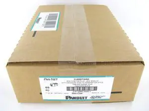 Panduit CJ688TGRD Mini-Com TX6 Plus Giga-Channel Cat6 Jack, Red, Box of 50