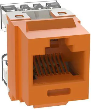 Panduit NKP5E88MOR NetKey Cat5e RJ45 Punchdown Keystone Jack Module, Orange Panduit NKP5E88MOR NetKey Cat5e RJ45 Punchdown Keystone Jack Module, Orange