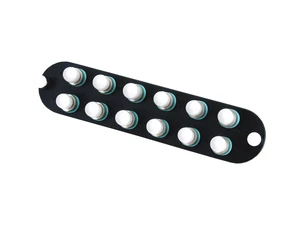 Corning CCH-CP12-H3 LANscape CCH Patch Panel with 12 ST Simplex 10Gig Aqua OM3/OM4 Multimode 50um Adapters Corning CCH-CP12-H3 LANscape CCH Patch Panel with 12 ST Simplex 10Gig Aqua OM3/OM4 Multimode 50um Adapters