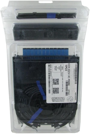 Corning CCH-CS12-3C-P00RE Pigtailed Splice Cassette, 12 Fiber, SC UPC Simplex Singlemode (OS2), Single-Fiber (250 um) Corning CCH-CS12-3C-P00RE Pigtailed Splice Cassette, 12 Fiber, SC UPC Simplex Singlemode (OS2), Single-Fiber (250 um)