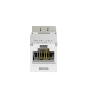 Panduit CJ688TGWH Mini-Com TX6 Plus Cat6 RJ45 Ethernet Jack Module, UTP Unshielded, White Panduit CJ688TGWH Mini-Com TX6 Plus Cat6 RJ45 Ethernet Jack Module, UTP Unshielded, White