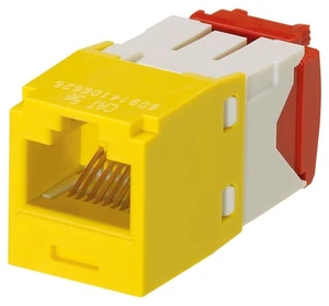 Panduit CJ5E88TGYL-50 Mini-Com TX5e Cat5e RJ45 Ethernet Jack Module, UTP Unshielded, Yellow, 50-Pack Panduit CJ5E88TGYL-50 Mini-Com TX5e Cat5e RJ45 Ethernet Jack Module, UTP Unshielded, Yellow, 50-Pack