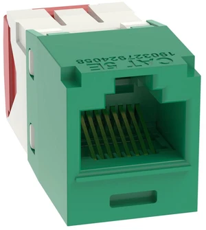 Panduit CJ5E88TGGR-50 Mini-Com TX5e Cat5e RJ45 Ethernet Jack Module, UTP Unshielded, Green, 50-Pack Panduit CJ5E88TGGR-50 Mini-Com TX5e Cat5e RJ45 Ethernet Jack Module, UTP Unshielded, Green, 50-Pack