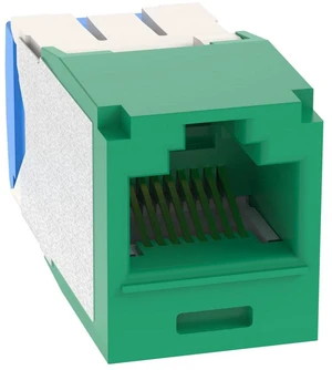 Panduit CJ6X88TGGR Mini-Com TX6A Cat6A RJ45 Ethernet Jack Module, 10Gbps UTP Unshielded, Green Panduit CJ6X88TGGR Mini-Com TX6A Cat6A RJ45 Ethernet Jack Module, 10Gbps UTP Unshielded, Green