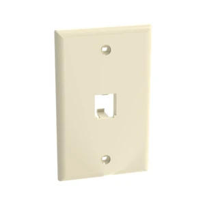 Panduit CFP1EI 1-Port Mini-Com Single-Gang Faceplate / Network Wall Plate, Classic Series, Electric Ivory Panduit CFP1EI 1-Port Mini-Com Single-Gang Faceplate / Network Wall Plate, Classic Series, Electric Ivory