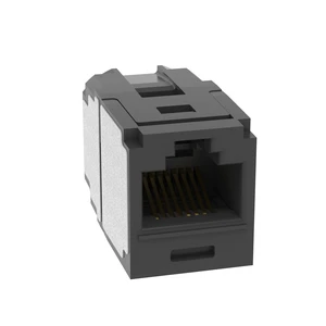 Panduit CC6X88BL Mini-Com Cat6A UTP RJ45 Ethernet Coupler Module, Black Panduit CC6X88BL Mini-Com Cat6A UTP RJ45 Ethernet Coupler Module, Black